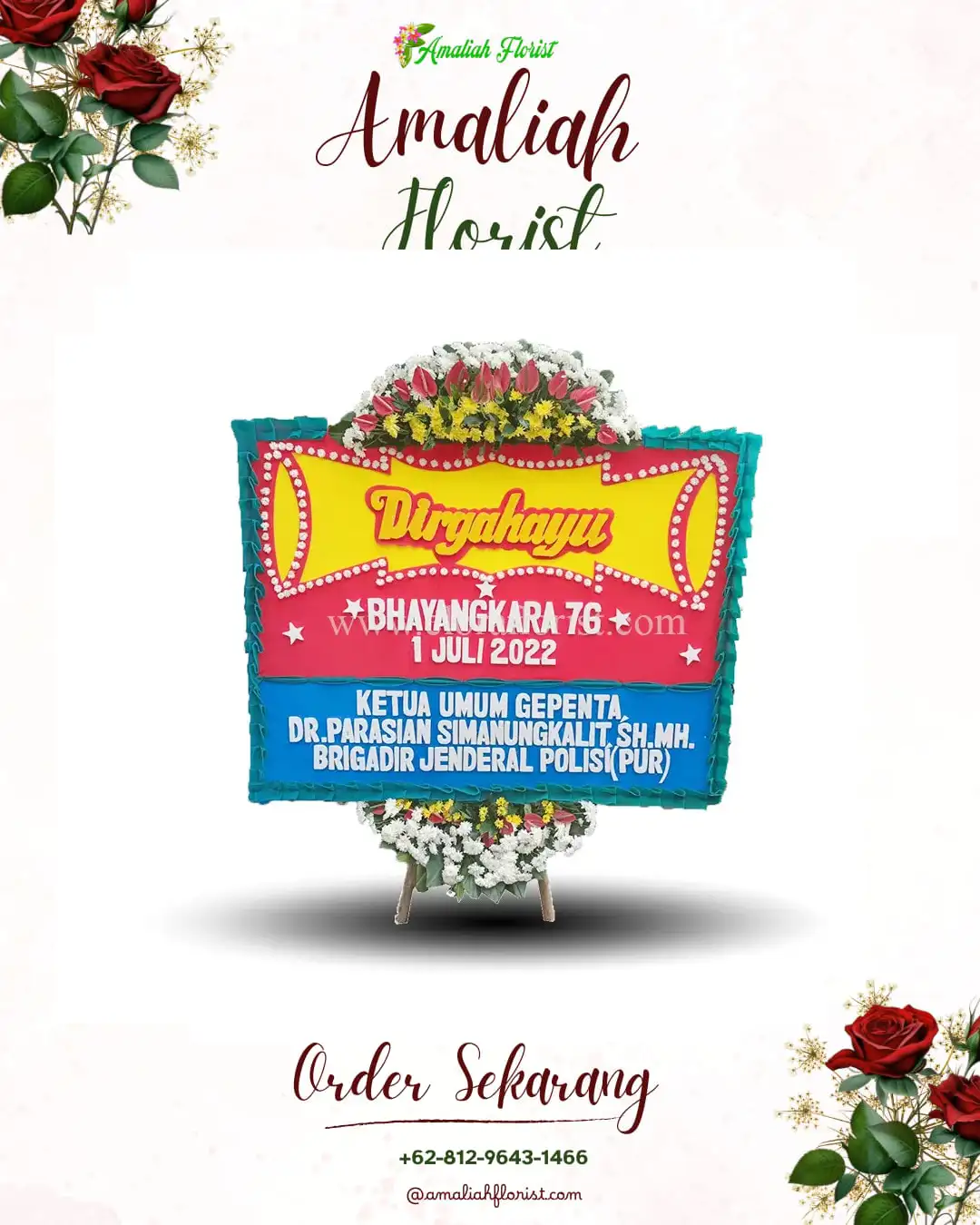 Papan Bunga HUT Ulang Tahun Rumbai Bukit